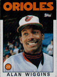 1986 Topps Baseball Cards      508     Alan Wiggins